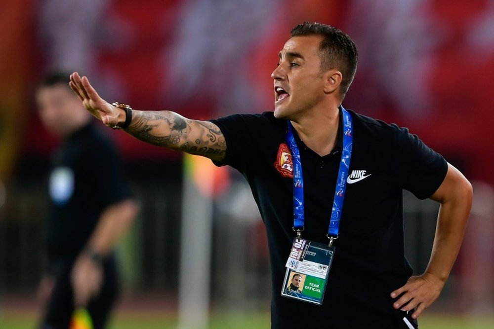 Cannavaro hasn't had an easy start to his time as China boss. AFP