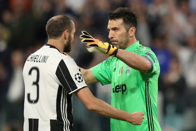 Buffon and Chiellini extend Juve deals until 2021. AFP