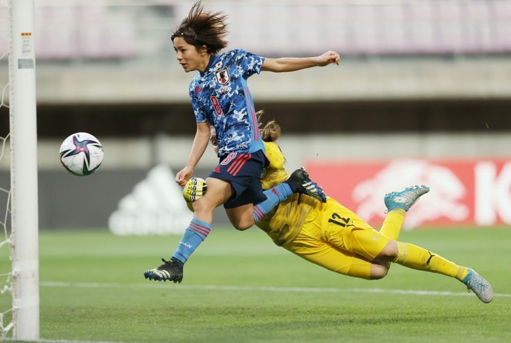 Iwabuchi signed for Arsenal Women's team on Wednesday. AFP