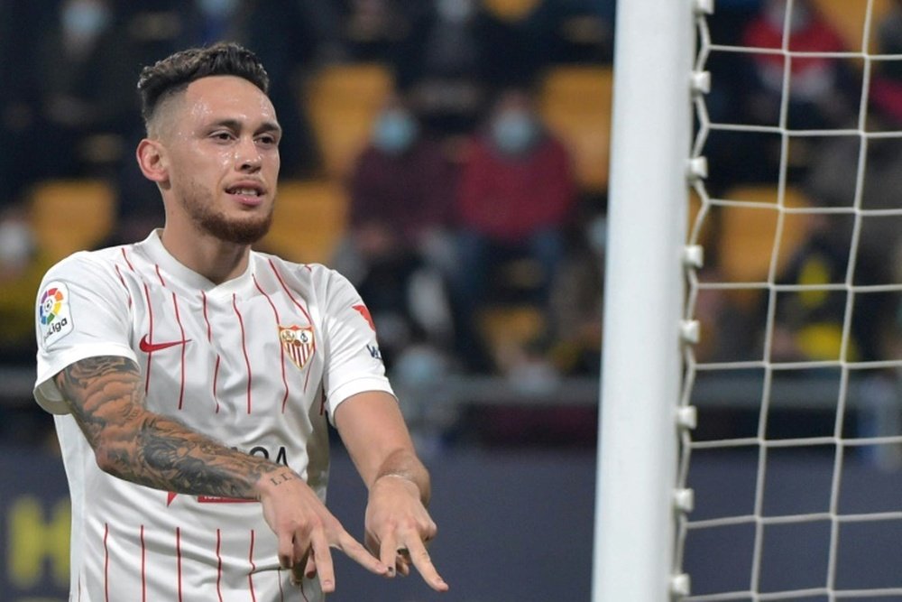 Ocampos strike sees Sevilla sink Cadiz. AFP