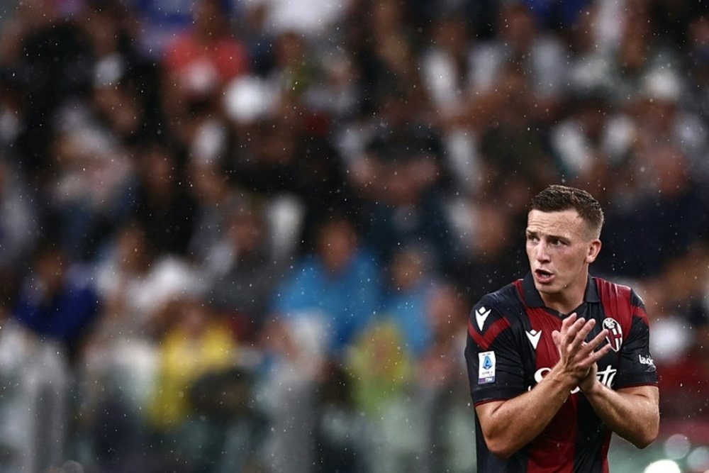 Ferguson has scored six times for Bologna this season. AFP