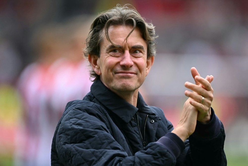 Tottenham are closing in on Brentford boss Thomas Frank. AFP