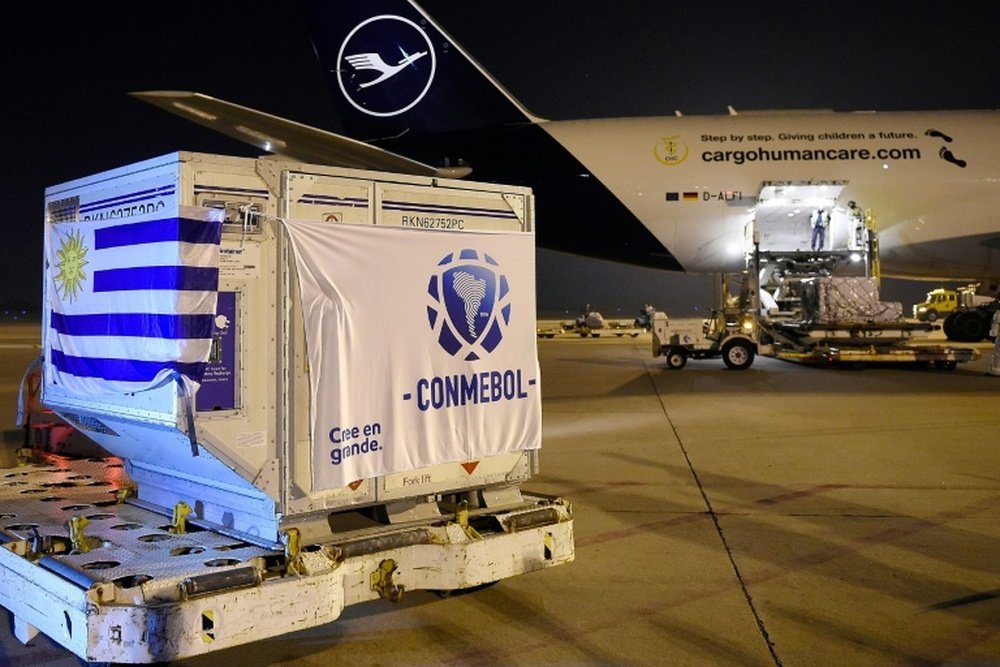 CONMEBOL have received 50,000 COVID-19 vaccines from China. AFP