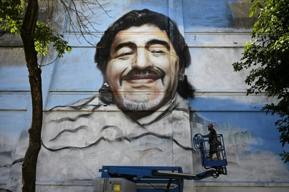 Matias Morla has strongly criticised Diego Maradona's daughters. AFP