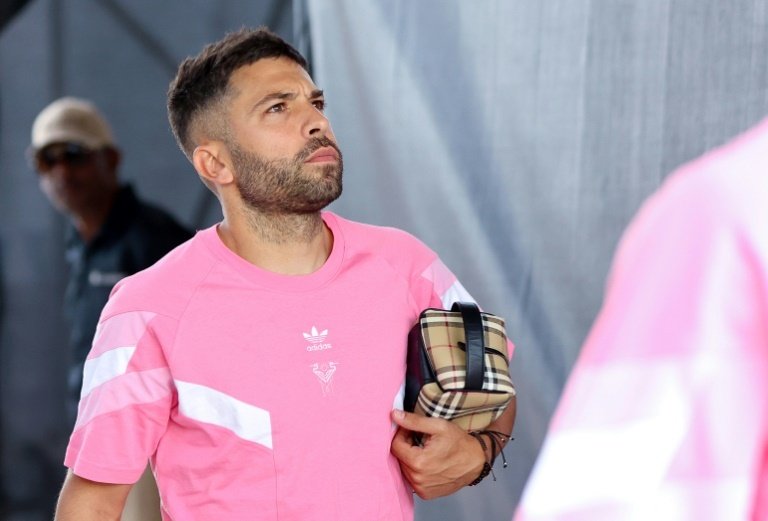 Jordi Alba will miss the opening game of the FIFA Club World Cup. AFP