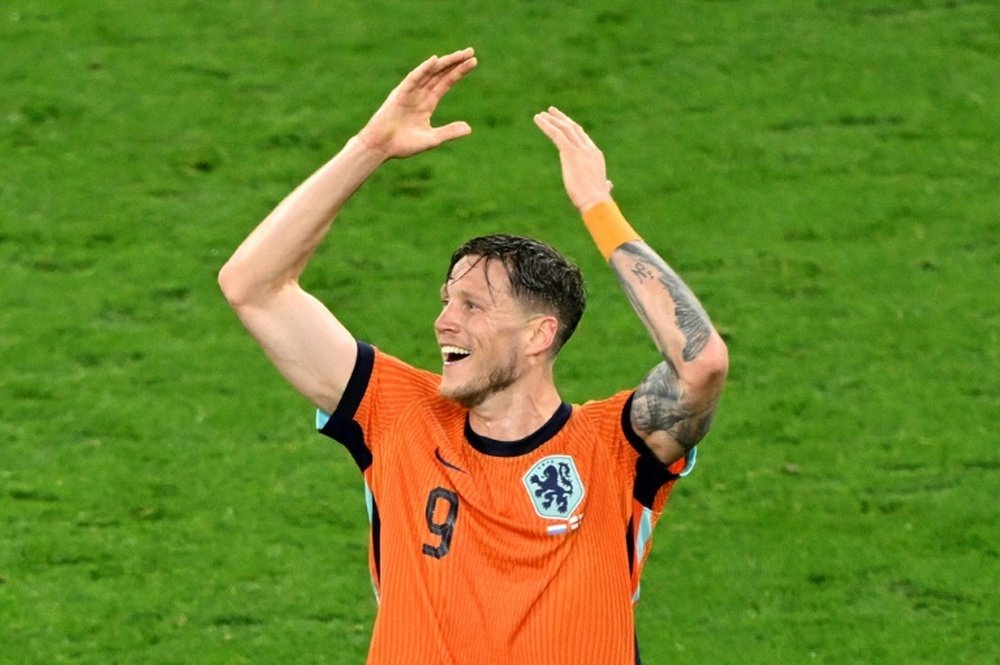 Weghorst has mainly been used as a super sub for the Dutch side. AFP