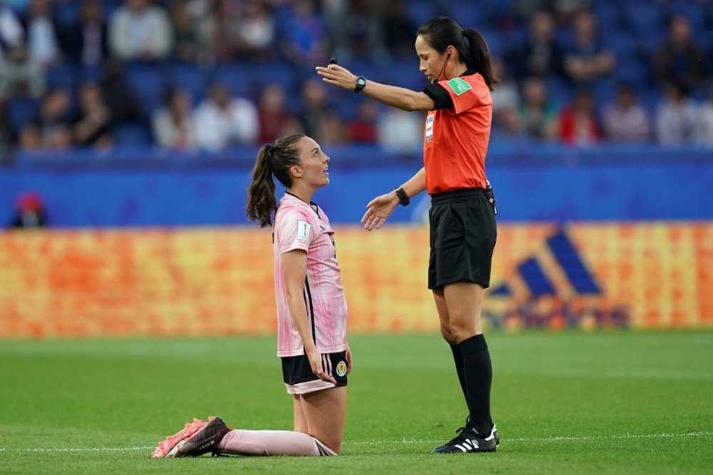 Deflated Scots criticise referee but also blame themselves. AFP