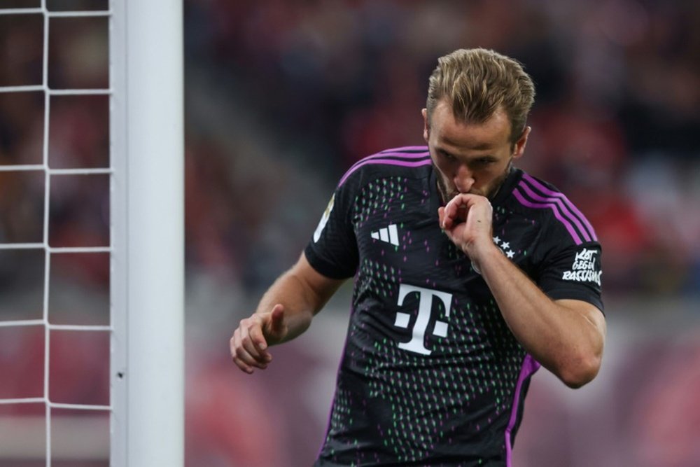 Kane scored from the spot as Bayern rallied for a point in Leipzig. AFP