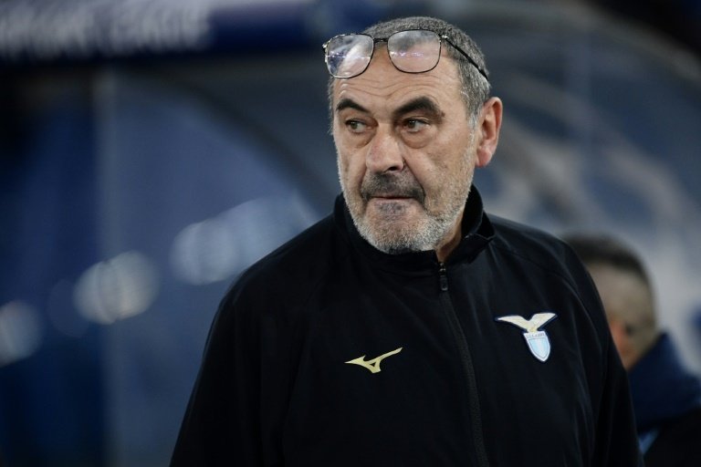 Sarri started his first stint at Lazio in the summer of 2021. AFP