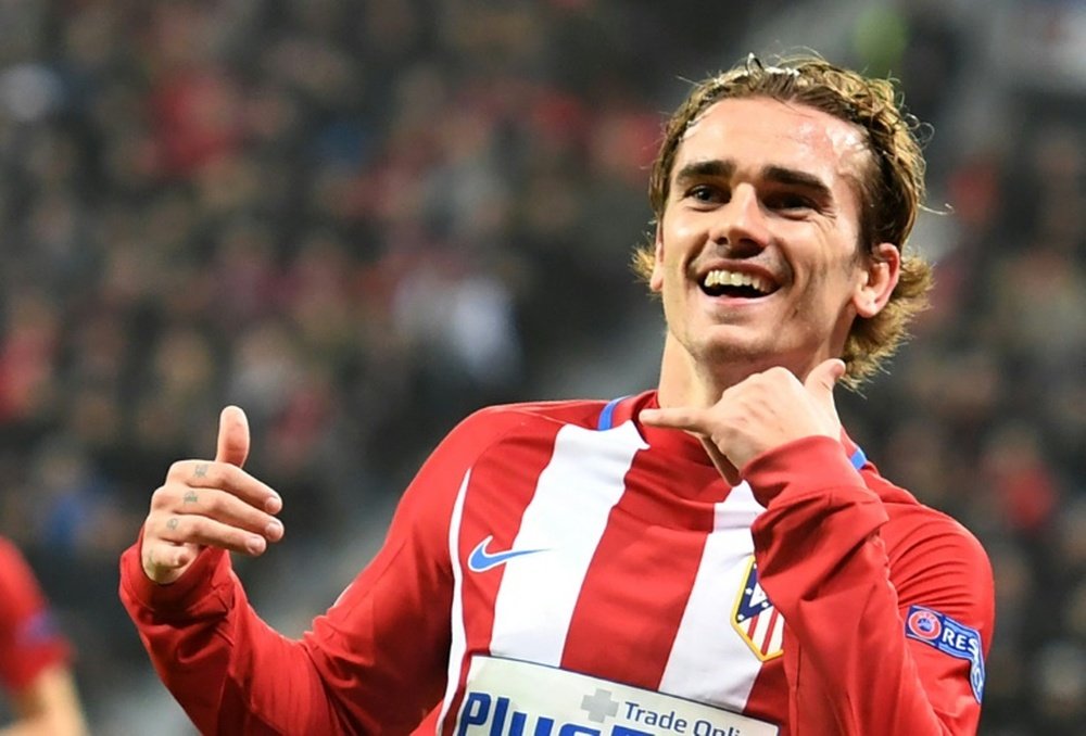 Atletico Madrids forward Antoine Griezmann