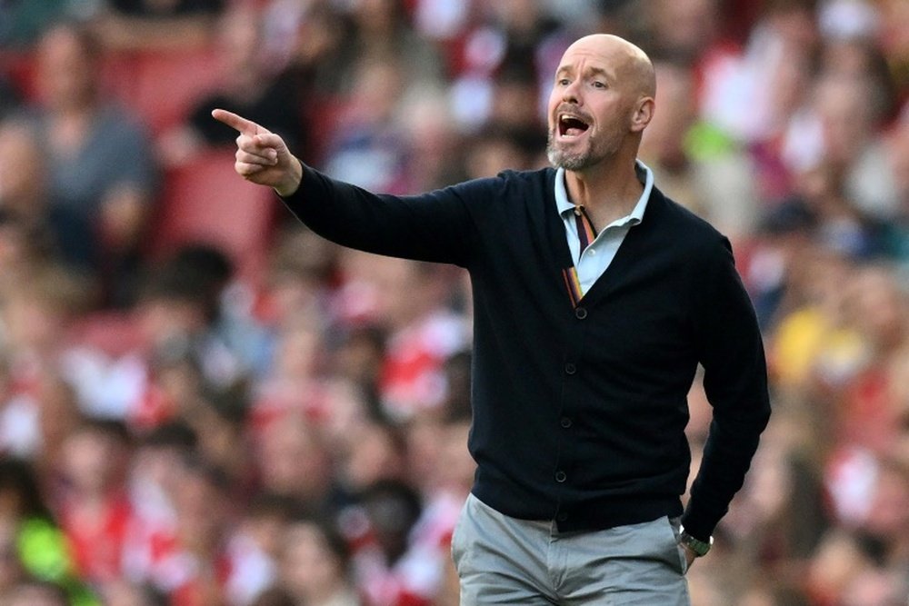 Erik Ten Hag has earned a reputation as a strict manager. AFP