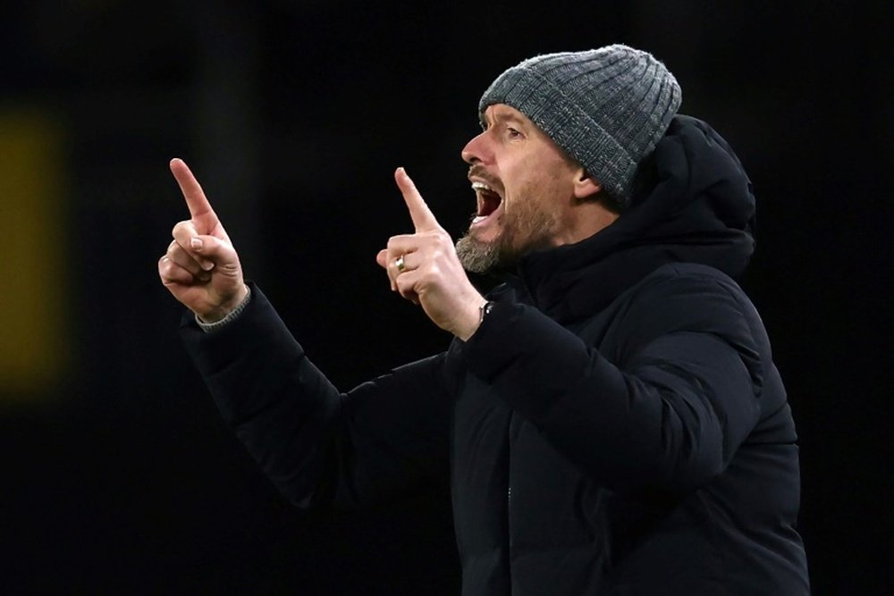 Erik ten Hag did not get the striker he hoped for in the January transfer market. AFP