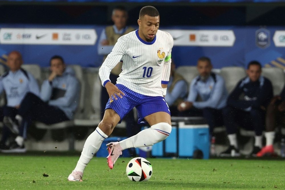 Mbappe was a late substitute for France. AFP