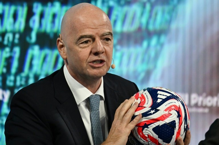 Infantino faced questions on Friday about his relationship with Trump. AFP