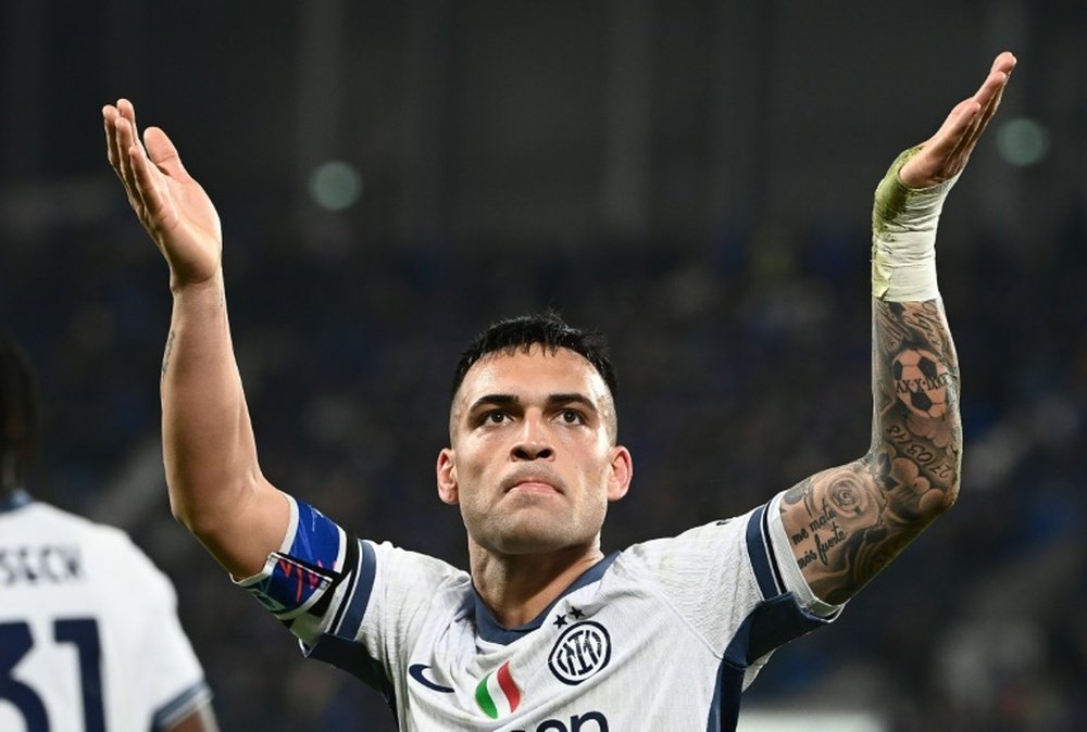 Martinez was fined for violating the FIGC's anti-blasphemy rules. AFP