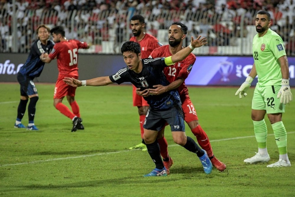 Japan manager Moriyasu hit out at Bahrain fans for trying to distract his players. AFP