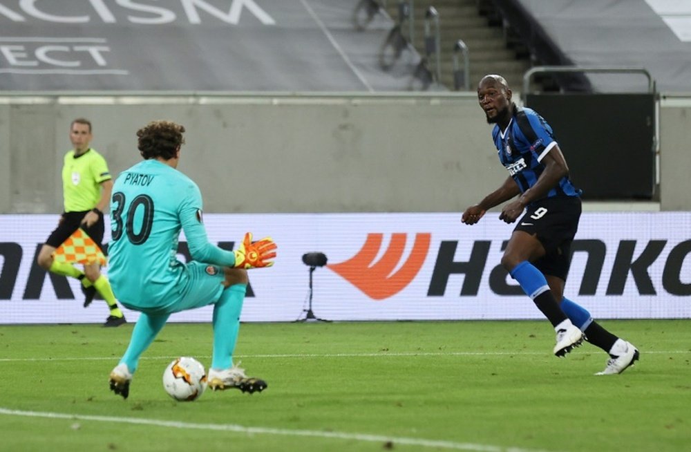 Romelu Lukaku netted for the 10th consecutive Europa League fixture. AFP