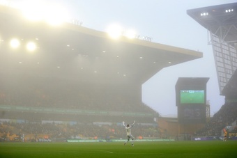 Chelsea were held to a 0-0 draw by Wolves at a foggy Molineux. AFP