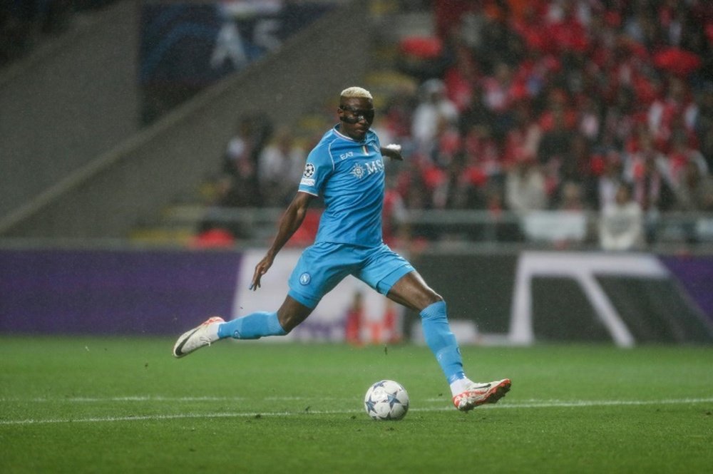 Osimhen's agent threatens Napoli with legal action over TikTok post. AFP