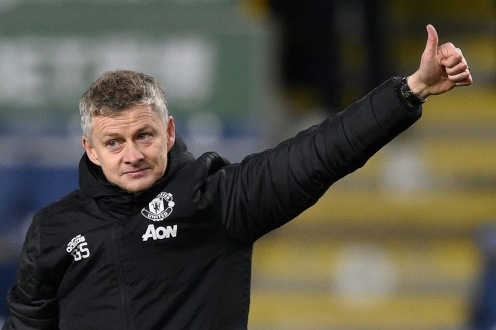 Solskjaer is encouraged. AFP