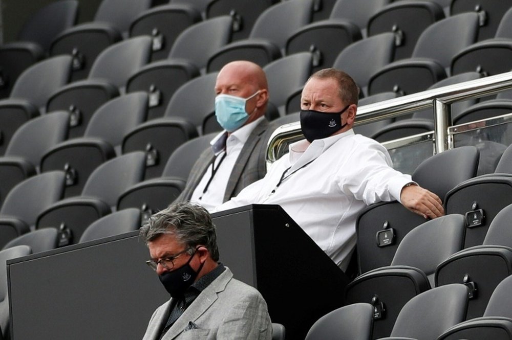 Newcastle United owner Mike Ashley (right). AFP