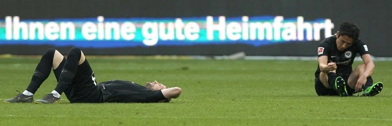 Frankfurt cap bad week by slipping off top-four pace. AFP