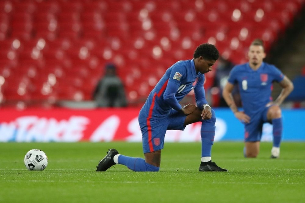 Southgate will let the players decide whether to take knee or not. AFP