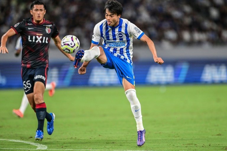 Kaoru Mitoma has been a key signing for Brighton. AFP