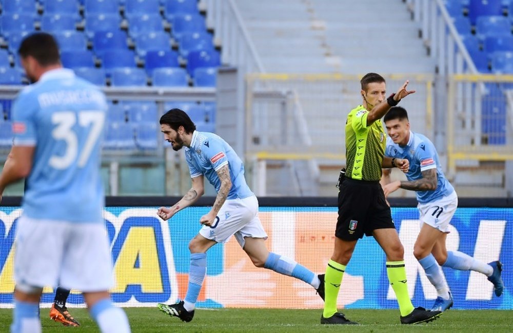 Luis Alberto lifts Lazio to fourth in Serie A. AFP