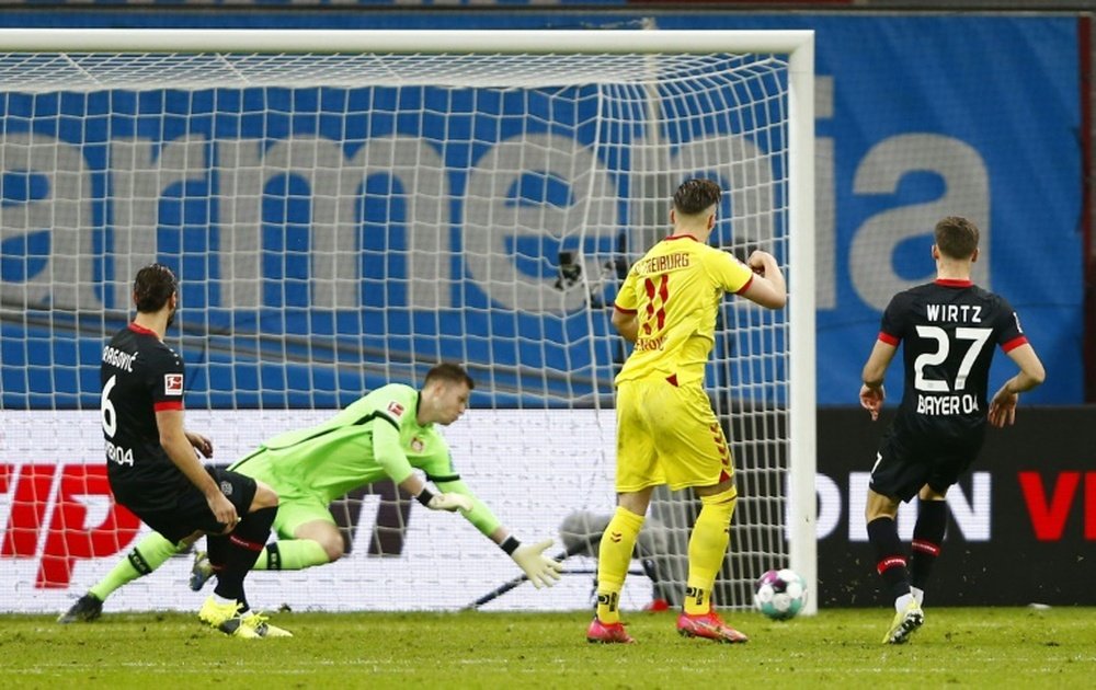 Demirovic scored as Freiburg won 1-2 at Bayer Leverkusen. AFP