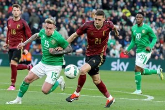 Brighton striker Evan Ferguson missed a penalty as Ireland held Belgium to a 0-0 stalemate in Dublin on Saturday.