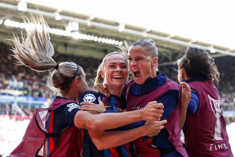 Barca mounted a comeback to take the title. AFP