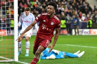 Coman's late goal saved a 1-1 draw for Bayern away to Salzburg in the UCL last 16. AFP