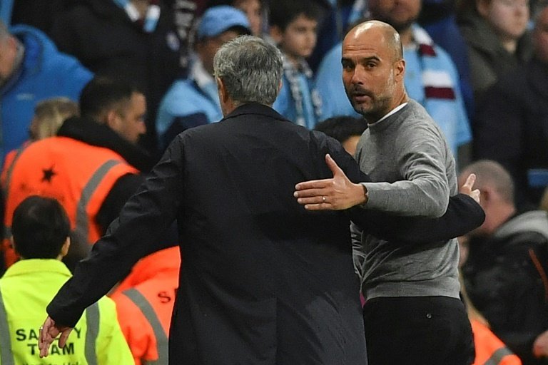 Guardiola wasn't impressed with his team's performance. AFP