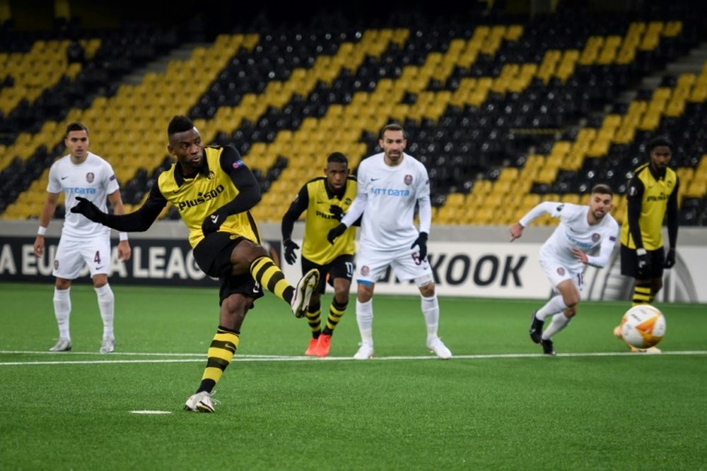 Jean-Pierre Nsame scored a hat-trick as Young Boys won 3-0. AFP