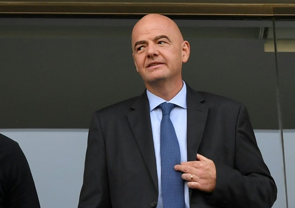 FIFA's President Infantino says that football can be part of a US-led economic plan. AFP