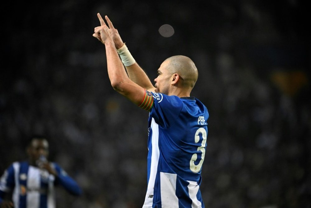 Pepe extended his record as the oldest Champions League scorer. AFP