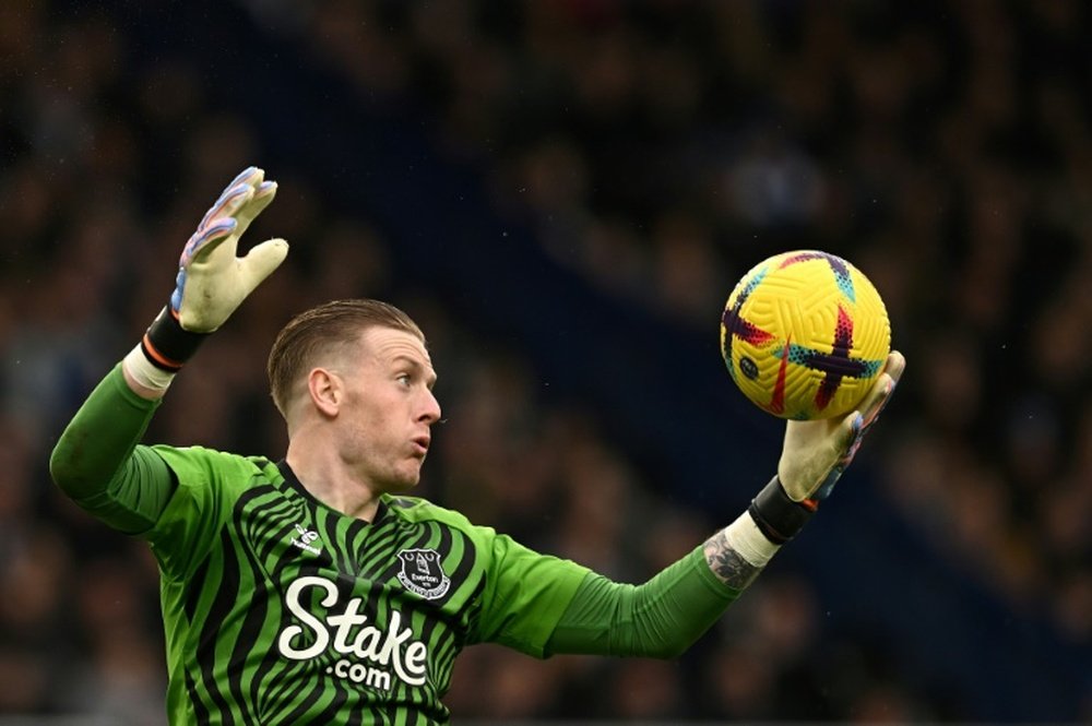 Pickford has made more than 200 appearances for Everton. AFP