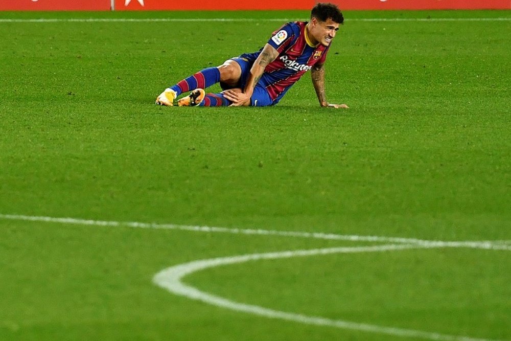 Barca's Coutinho out for three months. AFP