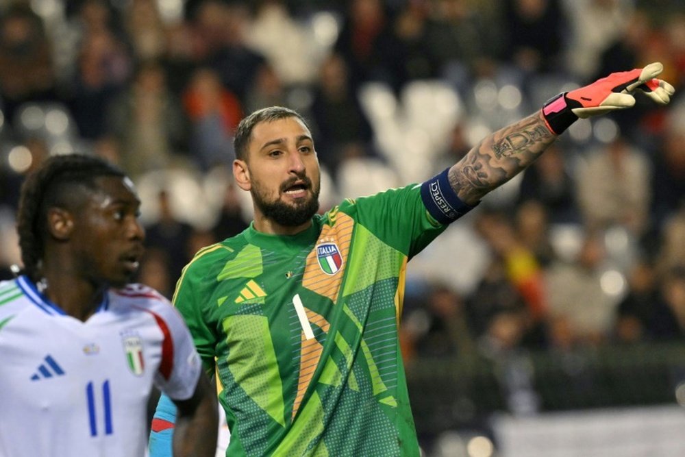 Donnarumma captains Italy, who face France on Sunday. AFP