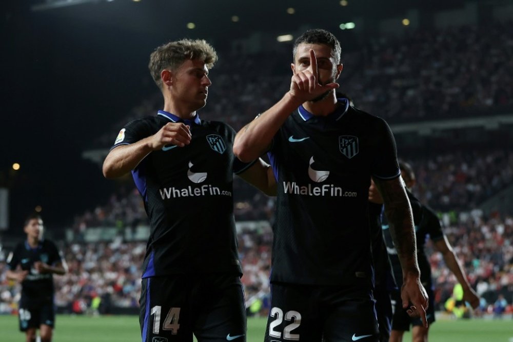 Nahuel Molina and Mario Hermoso struck first-half goals. AFP