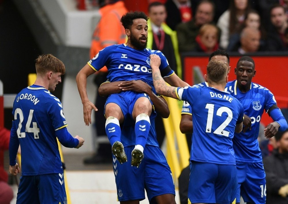 Everton got a draw and very nearly beat Man Utd at Old Trafford. AFP