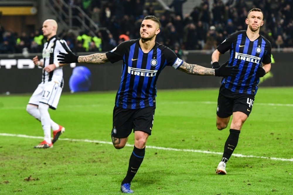 Icardi's goal was his 120th for Inter. AFP
