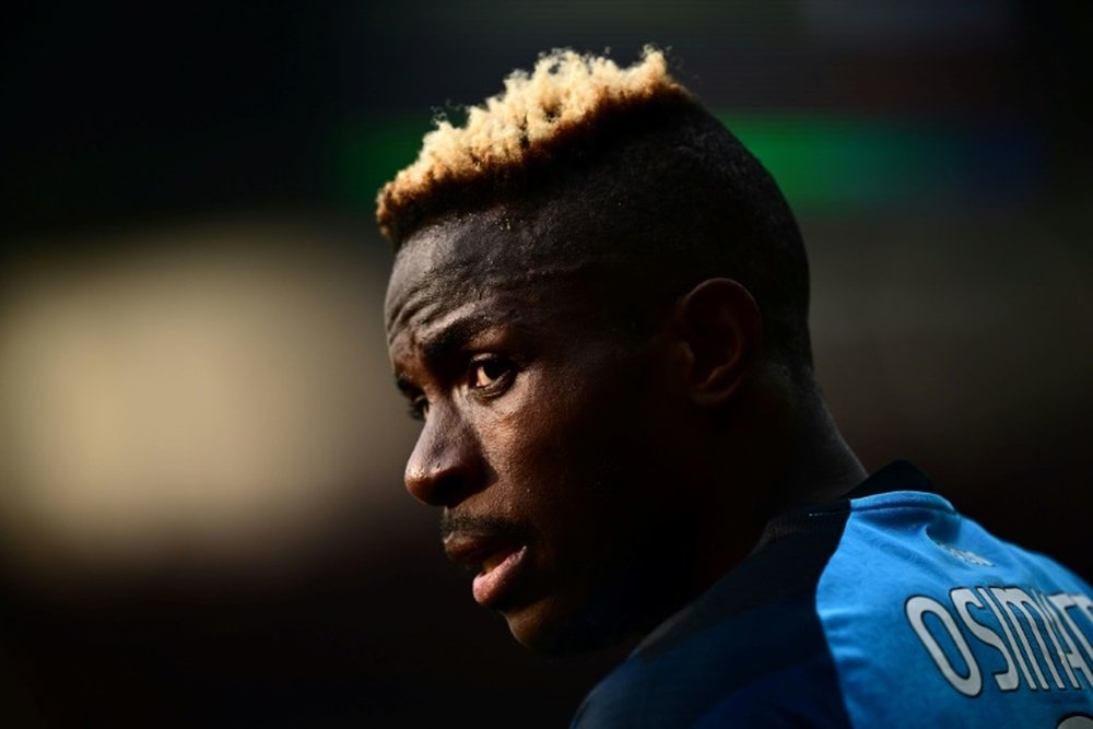 Victor Osimhen is Serie A top scorer. AFP