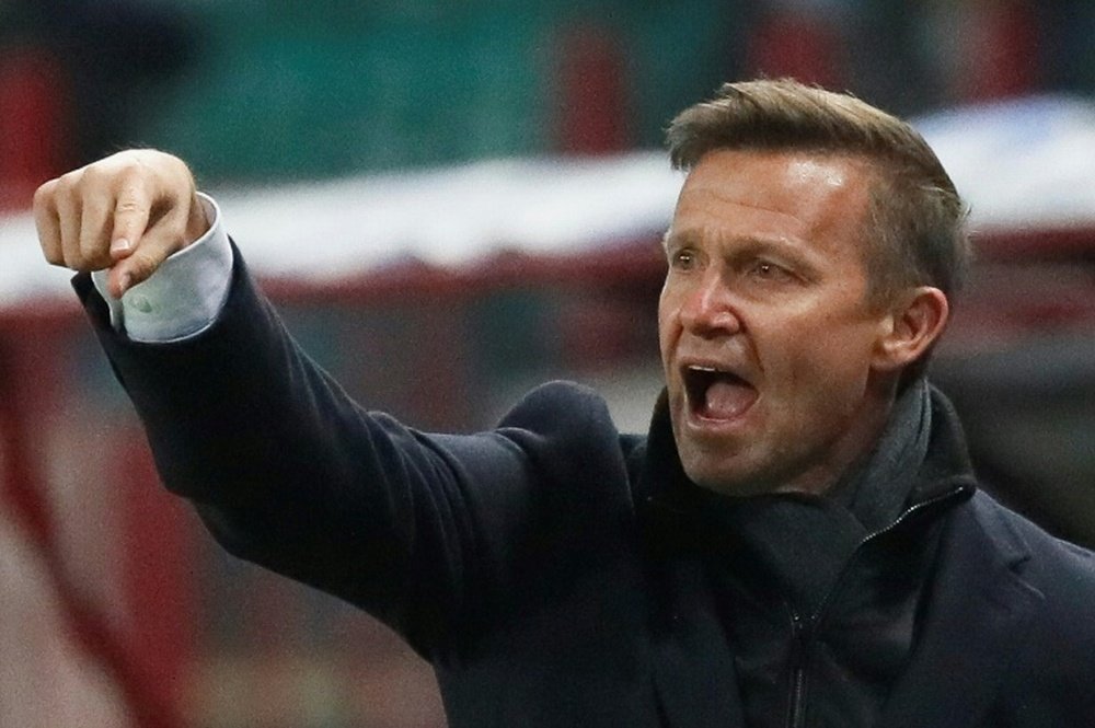 Jesse Marsch won his first competitive game as RB Leipzig coach. AFP