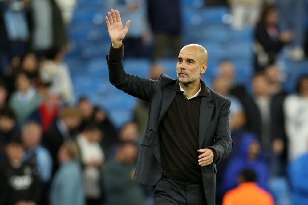 Pep Guardiola wants no repeat of Man City's 5-1 defeat to Arsenal in February. AFP