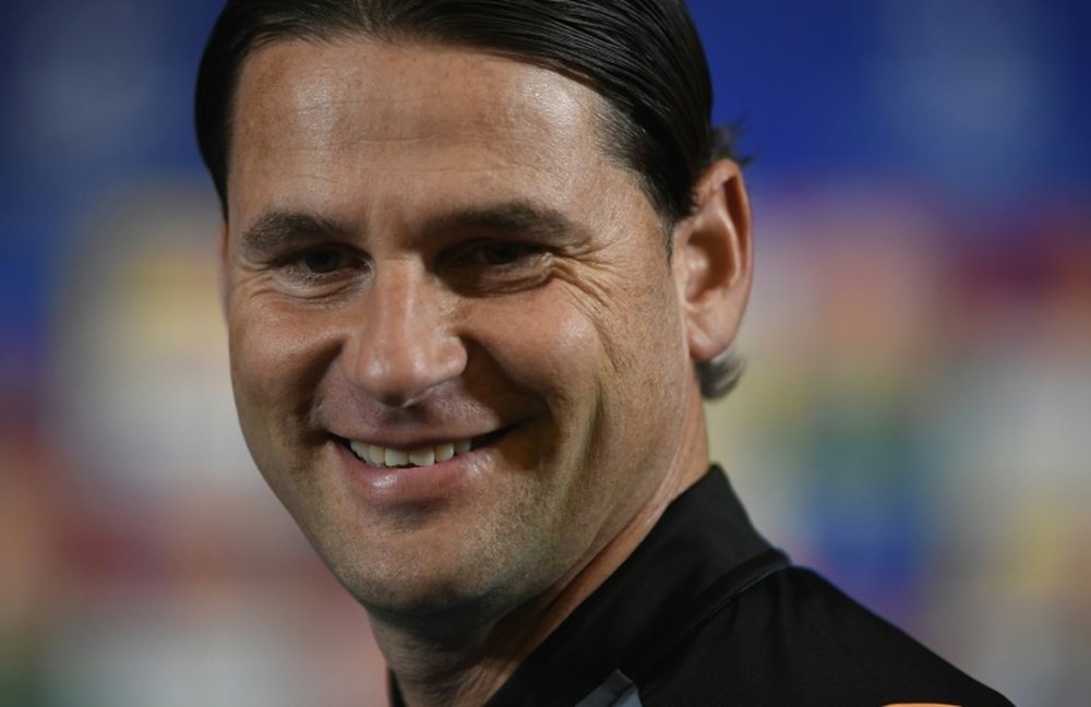 Gerardo Seoane is Gladbach new coach. AFP