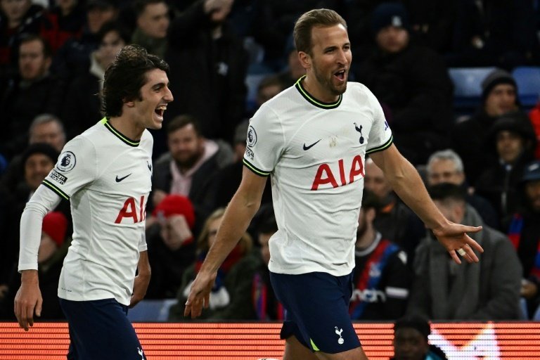Kane needs three more goals to become Spurs all-time record scorer. AFP