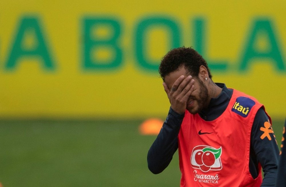 Neymar is having a tough week with the rape case. AFP