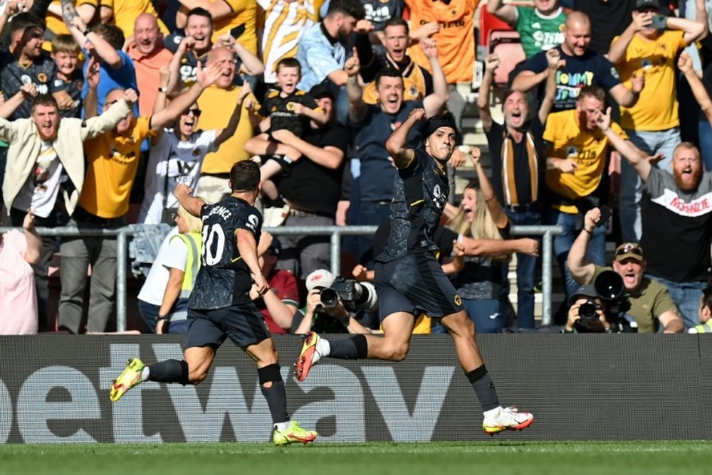 Raul Jimenez is back on the scoresheet. AFP